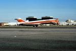 N537PS, Boeing 727-214, PSA, Pacific Southwest Airlines, Taking-off, 727-200 series, Smileliner