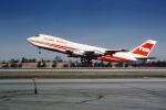Trans World Airlines TWA, Boeing 747, milestone of flight