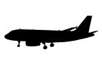 Airbus A320 series Silhouette, logo, CFM56-5A3, CFM56, shape, TAFV31P12_19M