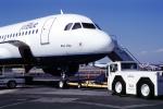 N563JB, Blue Chip, Airbus A320-232, Pushback Tug, Long Beach Airport, California , TAFV36P10_06