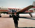 N40409, Martin 404, Male, Man, Convair, TWA, 1960, 1960s, R-2800, airstairs