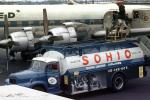 Sohio Fuel Truck, International Harvester, Refueling, Serving United Airlines, Ground Equipment, Fueling, tanker, 1963, 1960s, TAFV40P12_01B