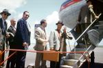 Boarding Passengers, Men, Suits, Steps, National Airlines NAL, 1950s, TAFV40P12_05