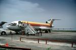 6Y-JMP, Air Jamaica, Boeing 727-2J0, Montego Bay, Mobile Stairs, Rampstairs, ramp, July 1986, JT8D, 727-200 series, TAFV41P02_12