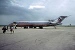 N884AA, Boeing 727-223, American Airlines AAL, Airstair, Mobile Stairs, Rampstairs, ramp, Nassau, October 1991, JT8D, 727-200 series, TAFV41P02_14