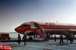 Boeing 727-14, Pacific Southwest Airlines, N530PS, Mobile Stairs, Rampstairs, ramp, March 1980, JT8D, JT8D-7B, 727-100 series, 1980s, Smileliner, TAFV41P02_18