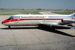 N8962, Texas International Airlines TIA, Douglas DC-9-14, Lubbock Texas International Airport, JT8D, JT8D-7B, July 1977, 1970s