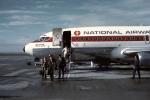 National Airways, disembarking passengers, people, 737-100 series
