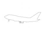 Boeing 747SP-09 outline, 747SP line drawing, TAFV46P09_18O