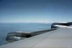 Boeing 707 Wing in Flight, airborne