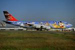 JA8083, Mickey Mouse, cartoon character, Boeing 747-446D, CF6-80C2B1F
