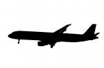 Airbus A321-211 Silhouette, shape, TAFV48P04_18M