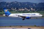 G-BXKB, Airbus A320-214, Thomas Cook Airlines, Landing