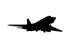 Rockwell International NA-265-65 Sabreliner 65 silhouette, TAGD02_084M