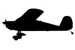 Cessna 140 silhouette, logo, shape, TAGV01P02_12M