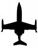 Gates-Learjet Planform silhouette, logo, shape