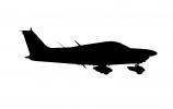 C-GJQJ, Piper PA-28-181 silhouette, logo, shape, TAGV02P13_10M.4246