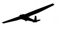 Glider silhouette, TAGV03P11_13M