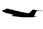 Gulfstream Aerospace G-IV Silhouette, logo, shape, TAGV03P15_12M