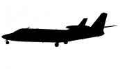 IAI Westwind silhouette, IAI 1124 Westwind, logo, shape, TAGV04P01_10M