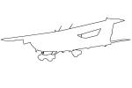 N3359T, CESSNA 177 outline, line drawing, shape, TAGV04P02_08O