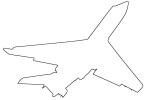 N663PD, Grumman G1159, Gulfstream IIB OUTLINE, line drawing, shape, TAGV04P04_04O