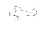 Fairchild 24R-46 outline, line drawing