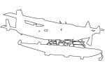 N80RD, Cessna 208 outline, line drawing, shape