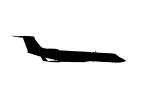 N740BA, Gulfstream Aerospace G-V, G5 Silhouette, logo, shape, TAGV06P11_16BM