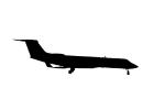 N740BA, Gulfstream Aerospace G-V, G5 Silhouette, logo, shape, TAGV06P11_16M
