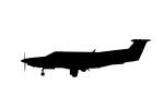 Pilatus Flugzeugwerke Ag PC-12 silhouette, N82HR, Prop Jet, P&W Canada PT6A-67B, logo, shape, PT6A, TAGV06P12_06M