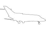 N626CG, British Aerospace BAE 125 series 800A, Outline, line drawing, shape, TAGV06P12_11O