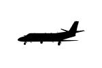 Cessna 560 silhouette, logo, shape, TAGV06P12_12M