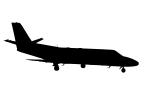 N360QS, Cessna 560 silhouette, logo, shape, TAGV06P12_14M