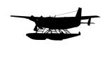 Cessna 208 silhouette, Floats, Pontoons, TAGV08P04_05M