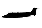 Gates Learjet-55 Silhouette, logo, shape, TAGV08P11_06M