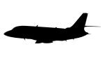 Dassault Falcon 2000 silhouette, logo, shape, TAGV08P12_13M