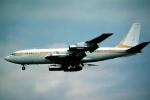 N790FA, Boeing 707-138B, Flaps Down, landing, F.B. Ayer, 1975, 1970s, JT3D