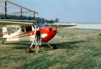 Lady with her Cessna 140, February 1964, 1960s