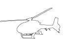Eurocopter EC120B Line Drawing, outline, TAHD01_100O