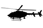 Bell 407 silhouette, shape, TAHD01_117M