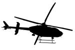 Bell 407 silhouette, shape, TAHD01_126M