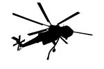 Sikorsky CH-54A Tarhe silhouette, shape, logo