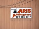 Aris Helicopters signage, Hollister Municipal Field, 26 May 2021, TAHD02_138