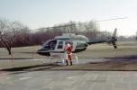 N201SC, Santa Claus witha Bag of Gifts, Bell 206 JetRanger