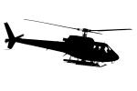 Aerospatiale Ecureuil 350D AStar, silhouette, logo, shape, TAHV01P10_14M