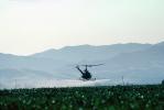 Crop Dusting, Aerial Spraying, Pesticide, Hiller UH-12, Central Valley, sprayer, TAHV01P12_17