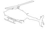 Bell, 206 Line Drawing, outline, TAHV02P10_02O