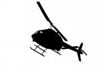 N58140, Bell 206B JetRanger II silhouette, shape, logo, TAHV02P10_05M