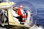Santa Claus Delivering Presents, N9763Z, Bell 47G-2, pontoons, floats, San Pedro, 1978, 1970s, TAHV04P06_13B